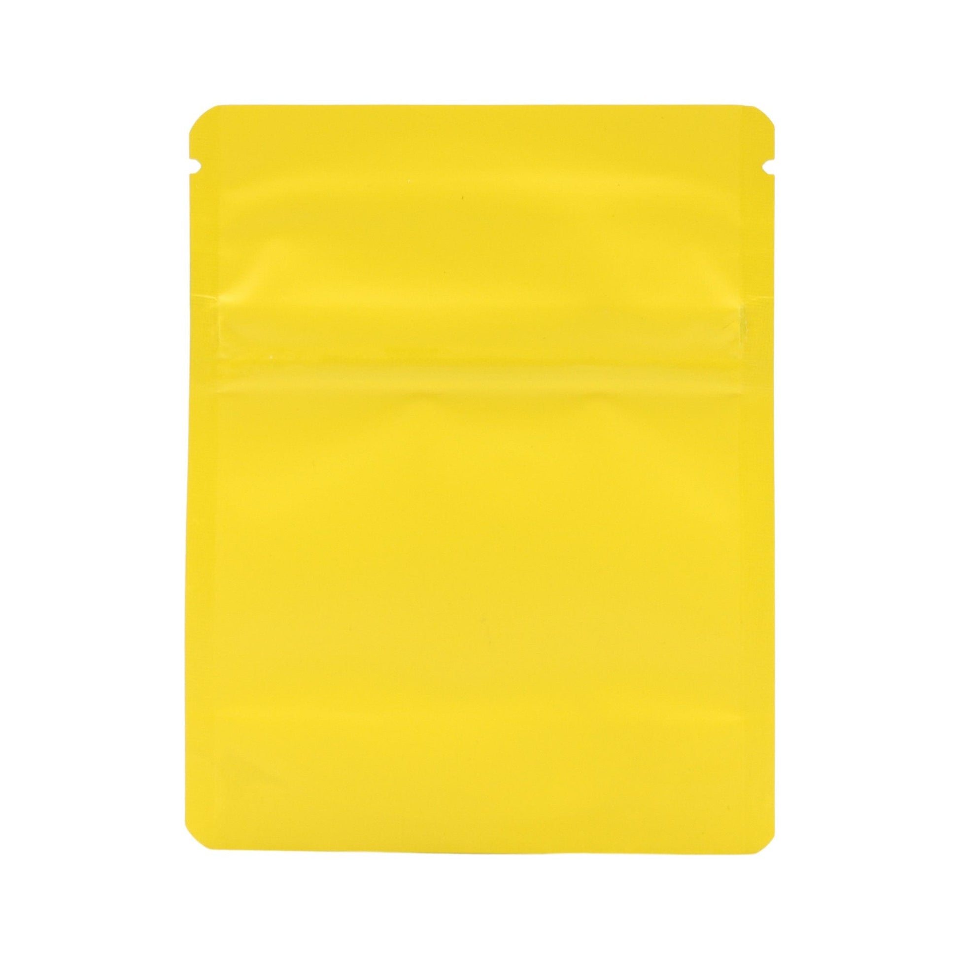 Matte Yellow / Single Unit Bag King Child-Resistant Opaque Mylar Bag | 1 gram