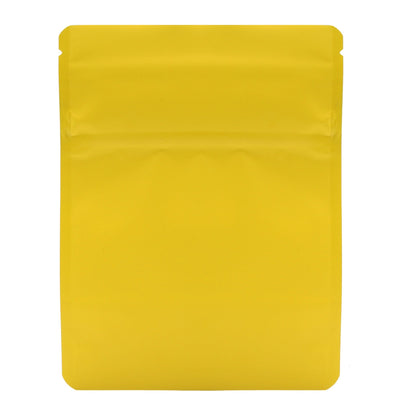 Matte Yellow / Single Unit Bag King Child-Resistant Opaque Wide Mouth Mylar Bag | 1/8 oz