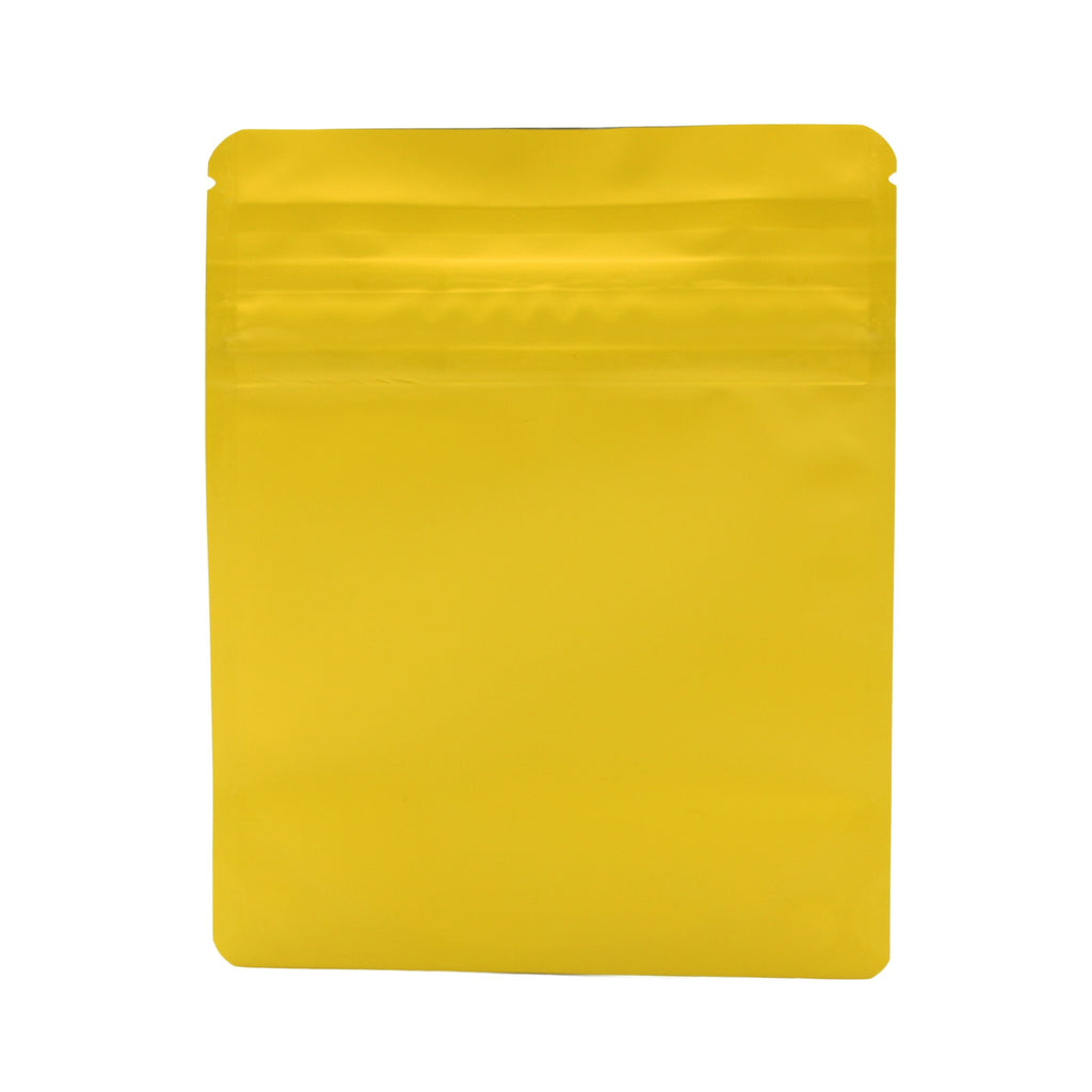 Matte Yellow / Single Unit (Less Than Case Qty) Bag King Child-Resistant Opaque Wide Mouth Mylar Bag | 1/4 oz