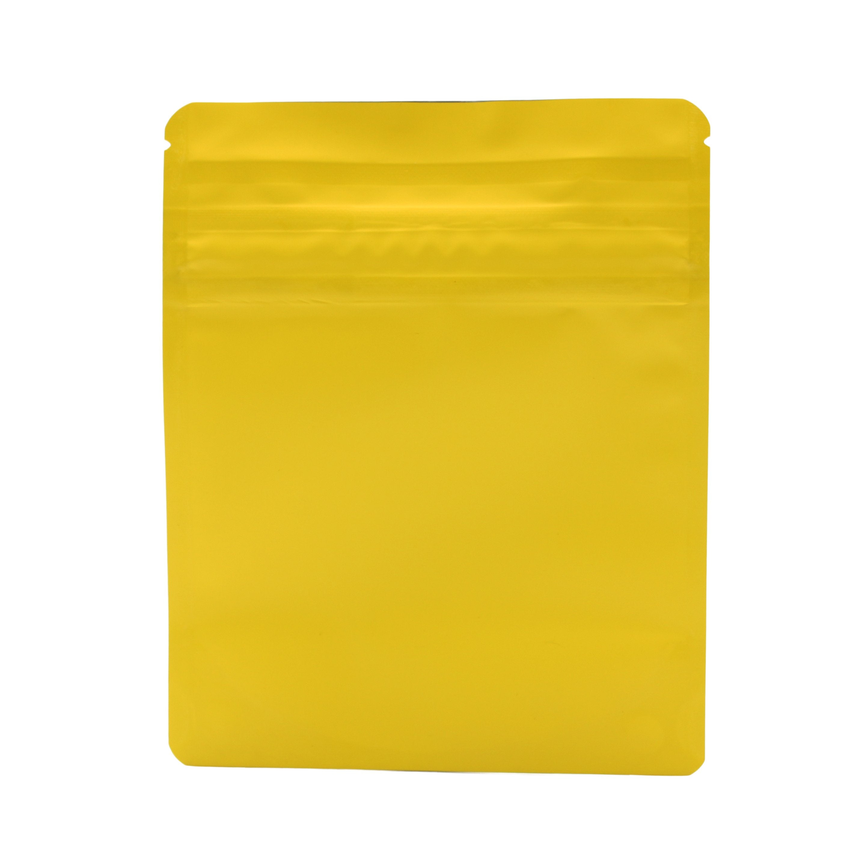 Matte Yellow / Single Unit (Less Than Case Qty) Bag King Child-Resistant Opaque Wide Mouth Mylar Bag | 1/4 oz