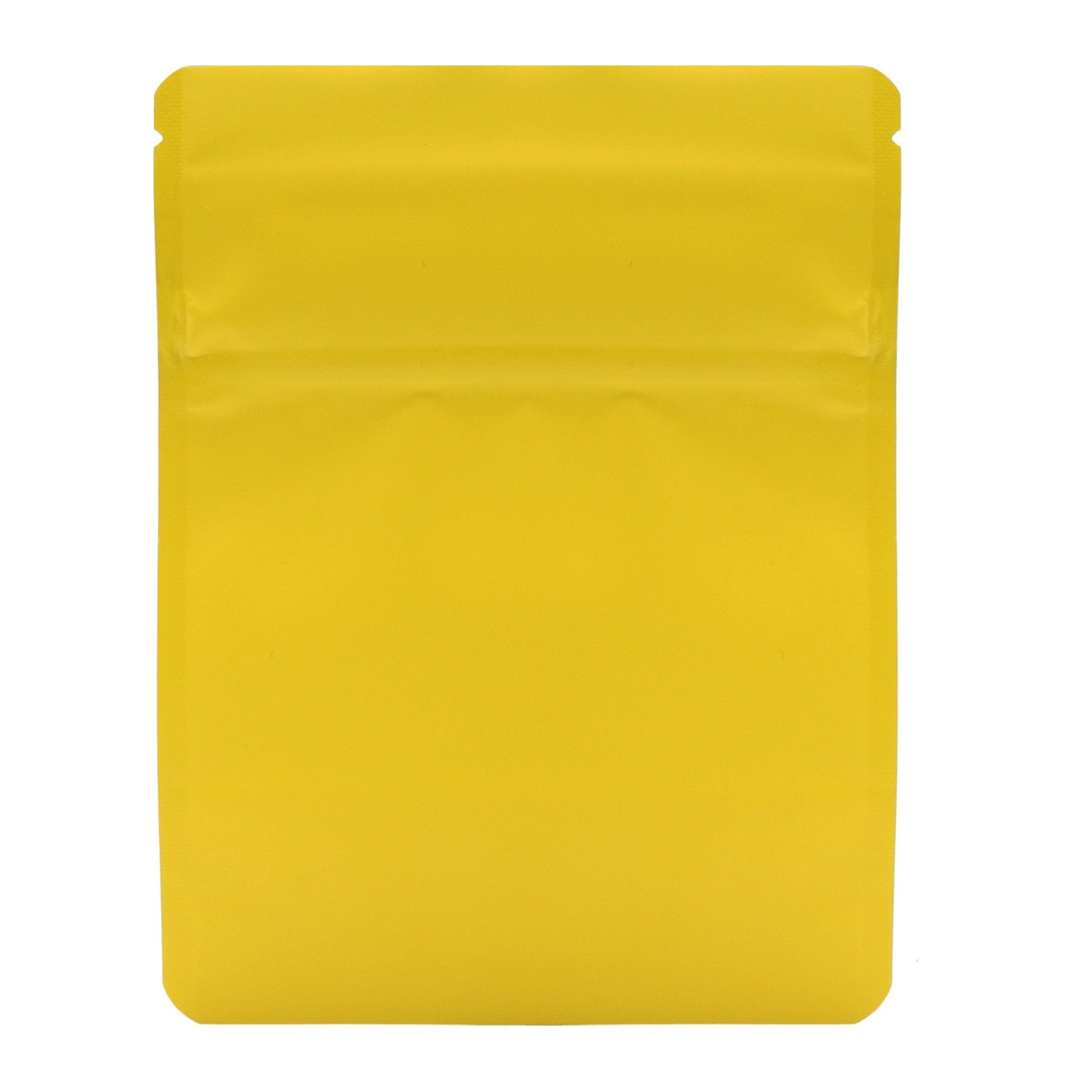 Matte Yellow / Single Unit (Less Than Pack Qty) Bag King Child-Resistant Opaque Wide Mouth Mylar Bag | 1/8 oz