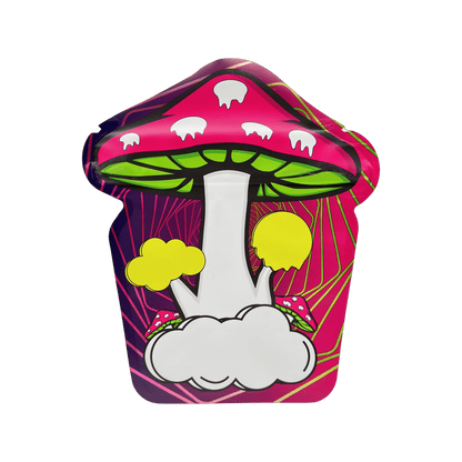 Mushroom Shaped Custom Child-Resistant Mylar Bag | Fits up to 1/4th oz.