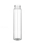 No Cap / Single Unit (Less Than Pack Qty) Glass Wide Body Child Resistant Pre-Roll Tube | 120 mm