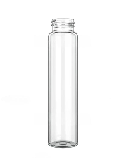 No Cap / Single Unit (Less Than Pack Qty) Glass Wide Body Child Resistant Pre-Roll Tube | 120 mm