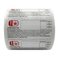 Oklahoma 3x1 THC Compliance Labels (Roll of 1,000)