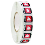 Oregon Red OLCC THC Compliance Labels (Roll of 1,000)