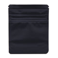 Pack of 50 (Bulk Discount Pricing) / Black / Clear Bag King Child-Resistant Clear Front Wide Mouth Mylar Bag | 1/8th oz