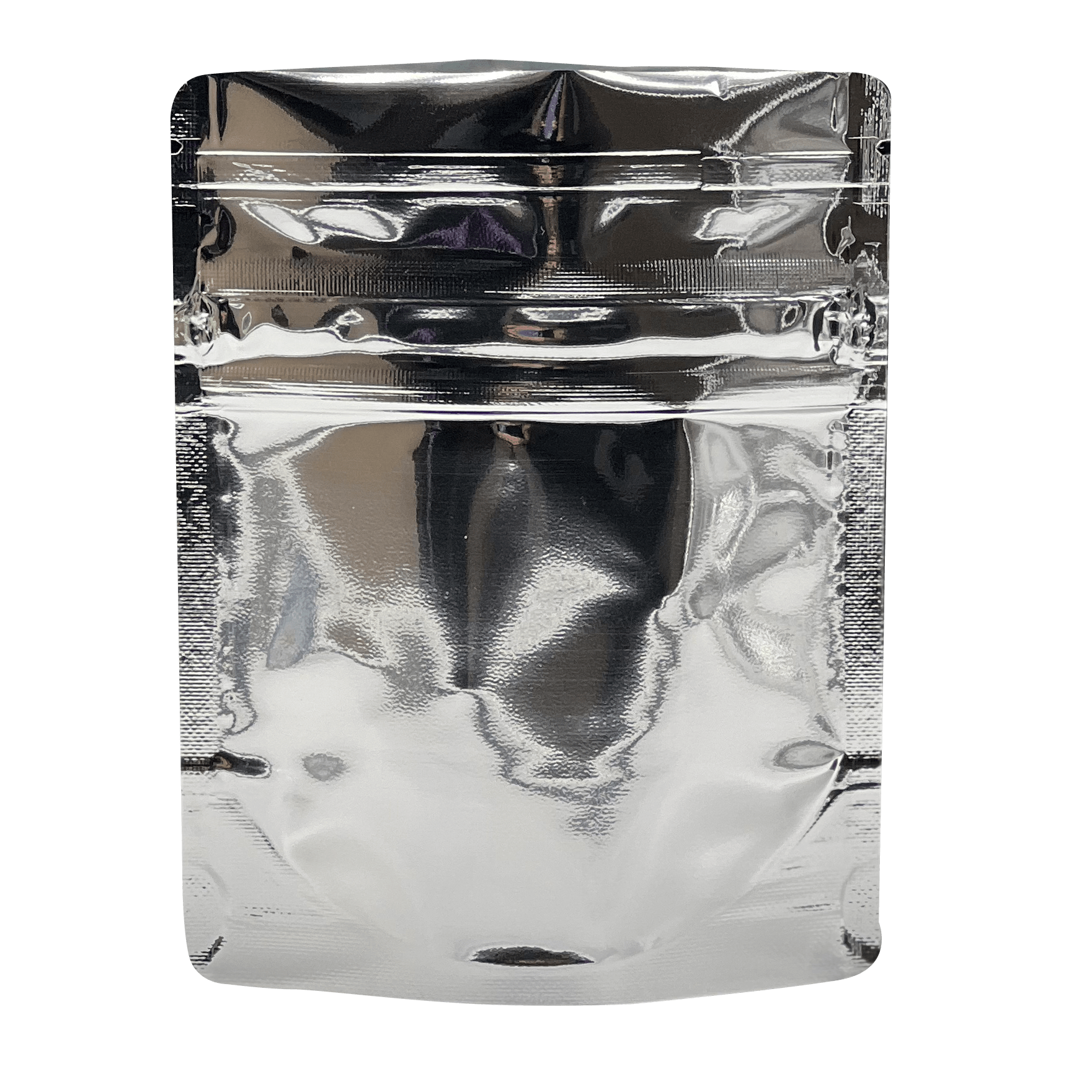 Pack of 50 (Bulk Discount Pricing) / Chrome Bag King Child-Resistant Opaque Wide Mouth Mylar Bag | 1/8 oz
