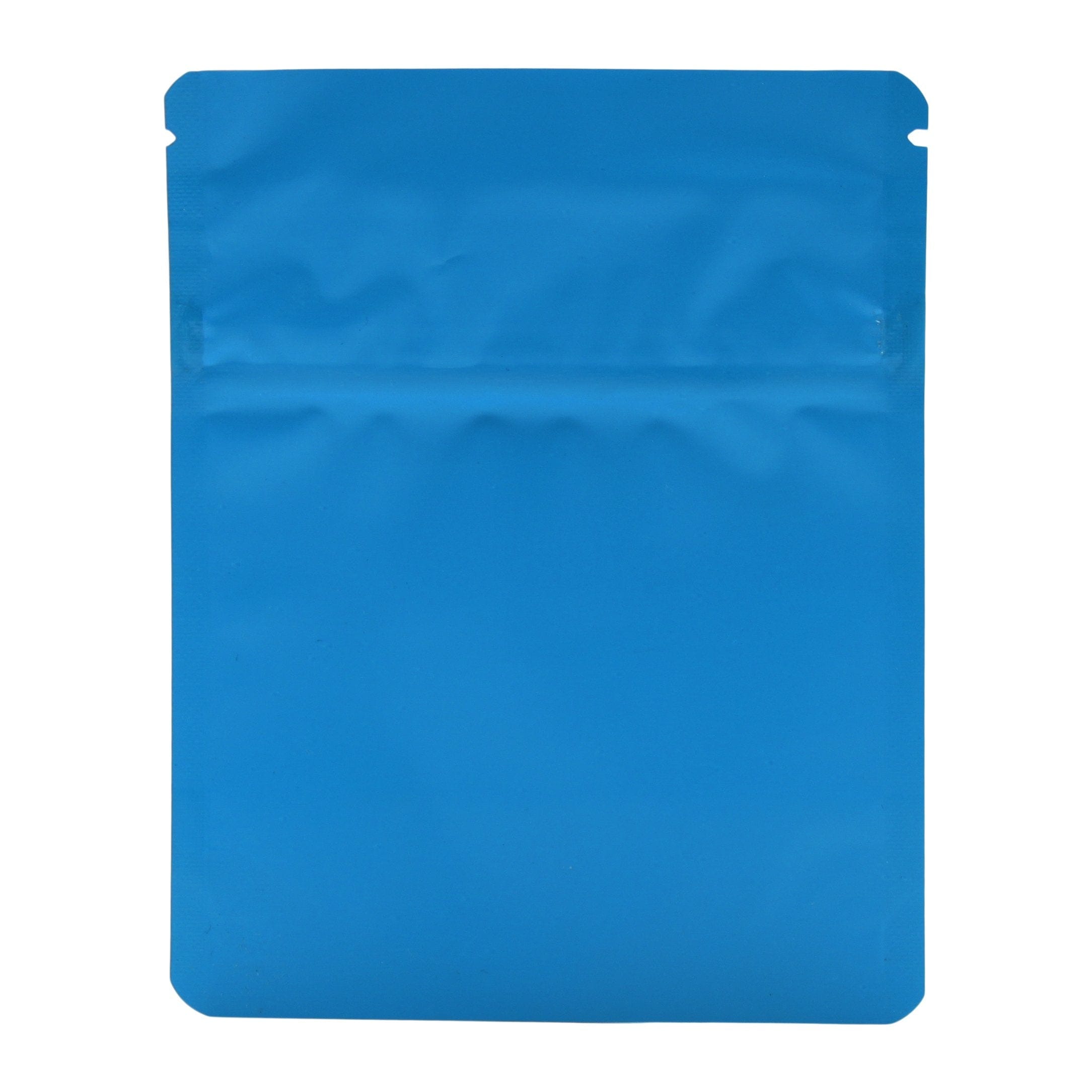 Pack of 50 (Bulk Discount Pricing) / Matte Blue Bag King Child-Resistant Opaque Wide Mouth Mylar Bag | 1/8 oz