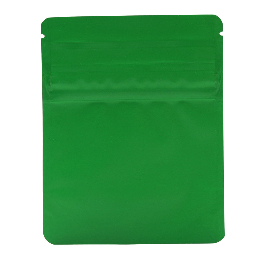 Pack of 50 (Bulk Discount Pricing) / Matte Green Bag King Child-Resistant Opaque Wide Mouth Mylar Bag | 1/8 oz