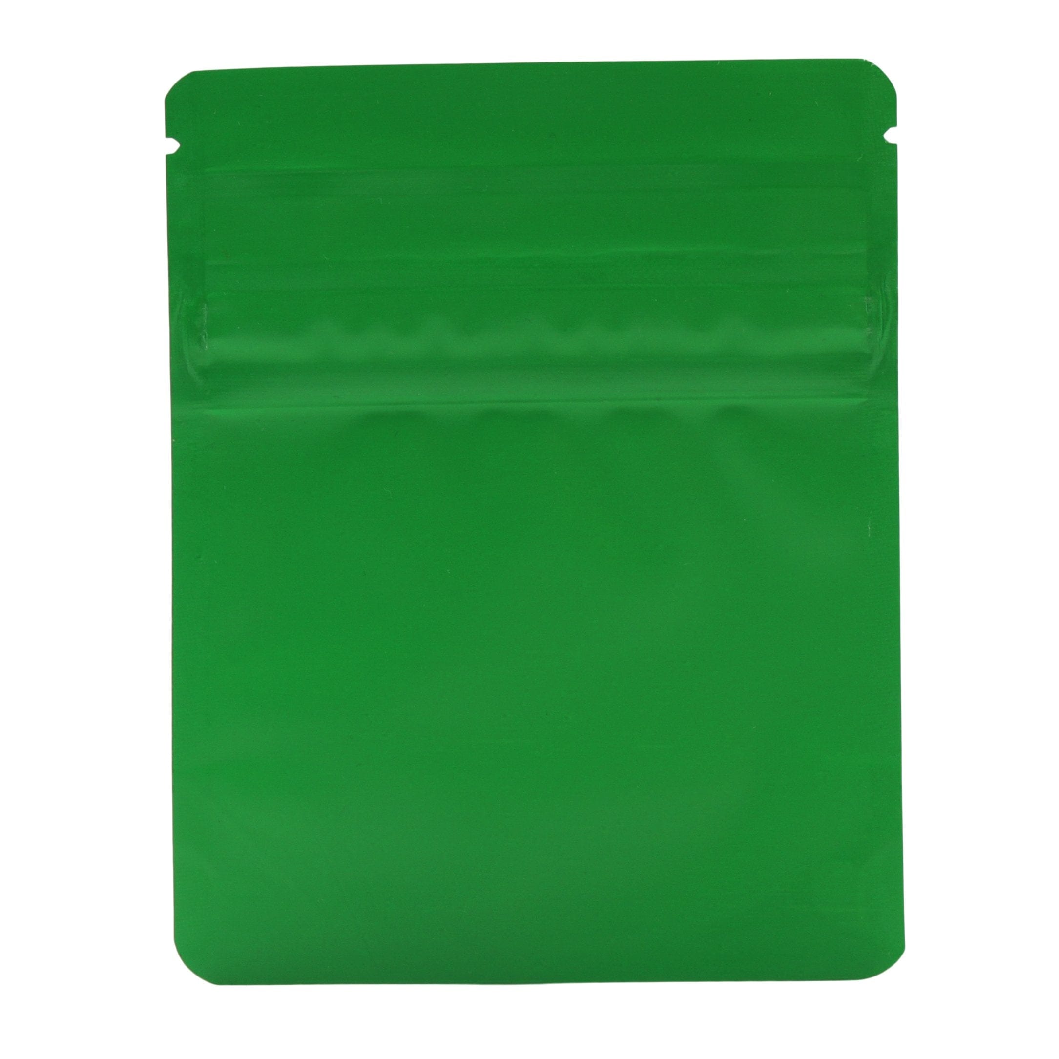 Pack of 50 (Bulk Discount Pricing) / Matte Green Bag King Child-Resistant Opaque Wide Mouth Mylar Bag | 1/8 oz