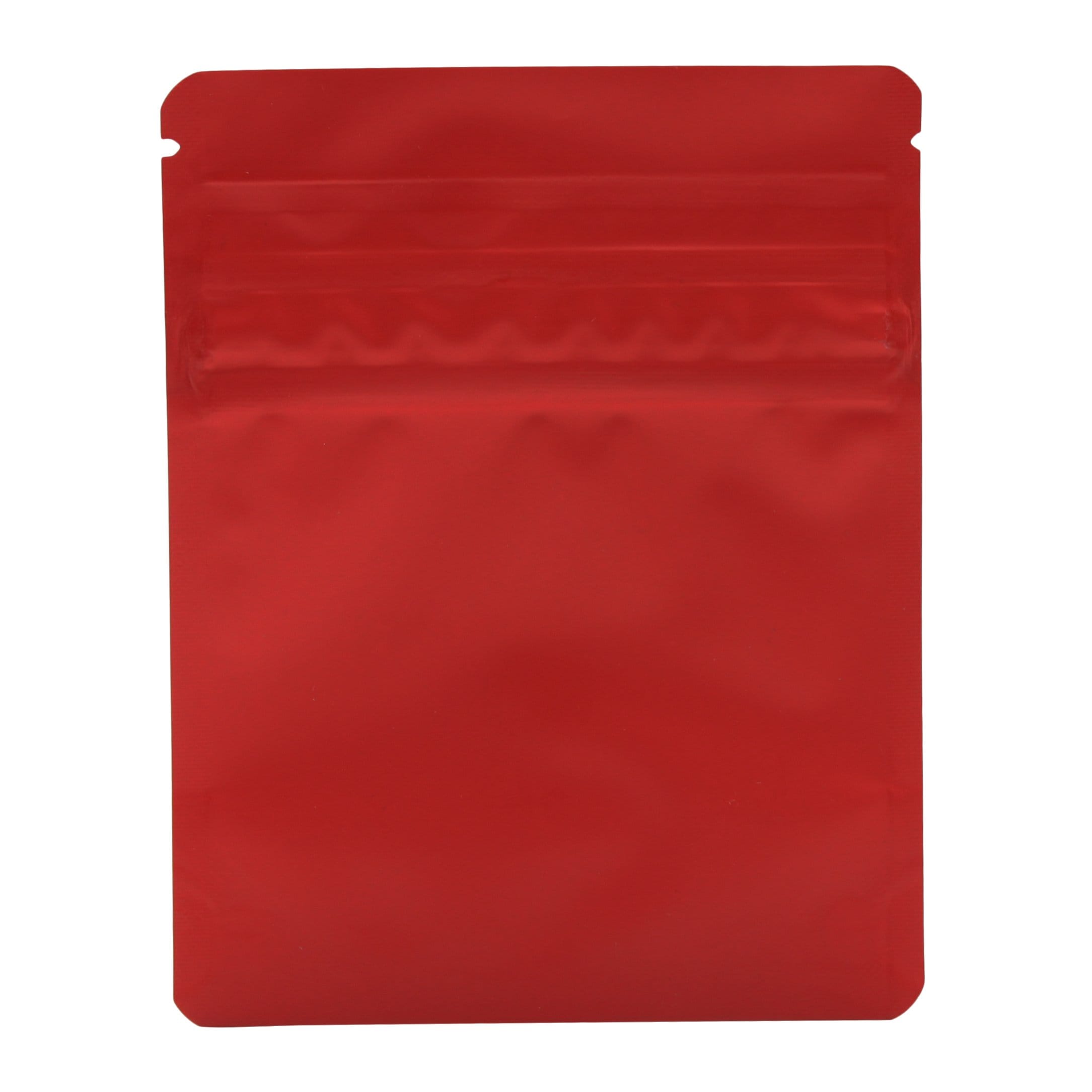 Pack of 50 (Bulk Discount Pricing) / Matte Red Bag King Child-Resistant Opaque Wide Mouth Mylar Bag | 1/8 oz