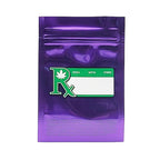 Pack of 50 (Bulk Discount Pricing) / Purple / Clear Smell Proof Bag (1 gram)