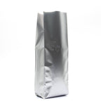Pack of 50 (Bulk Discount Pricing) / Silver Bag King 1 lb. Coffee Bag Side Gusset with Tin Tie