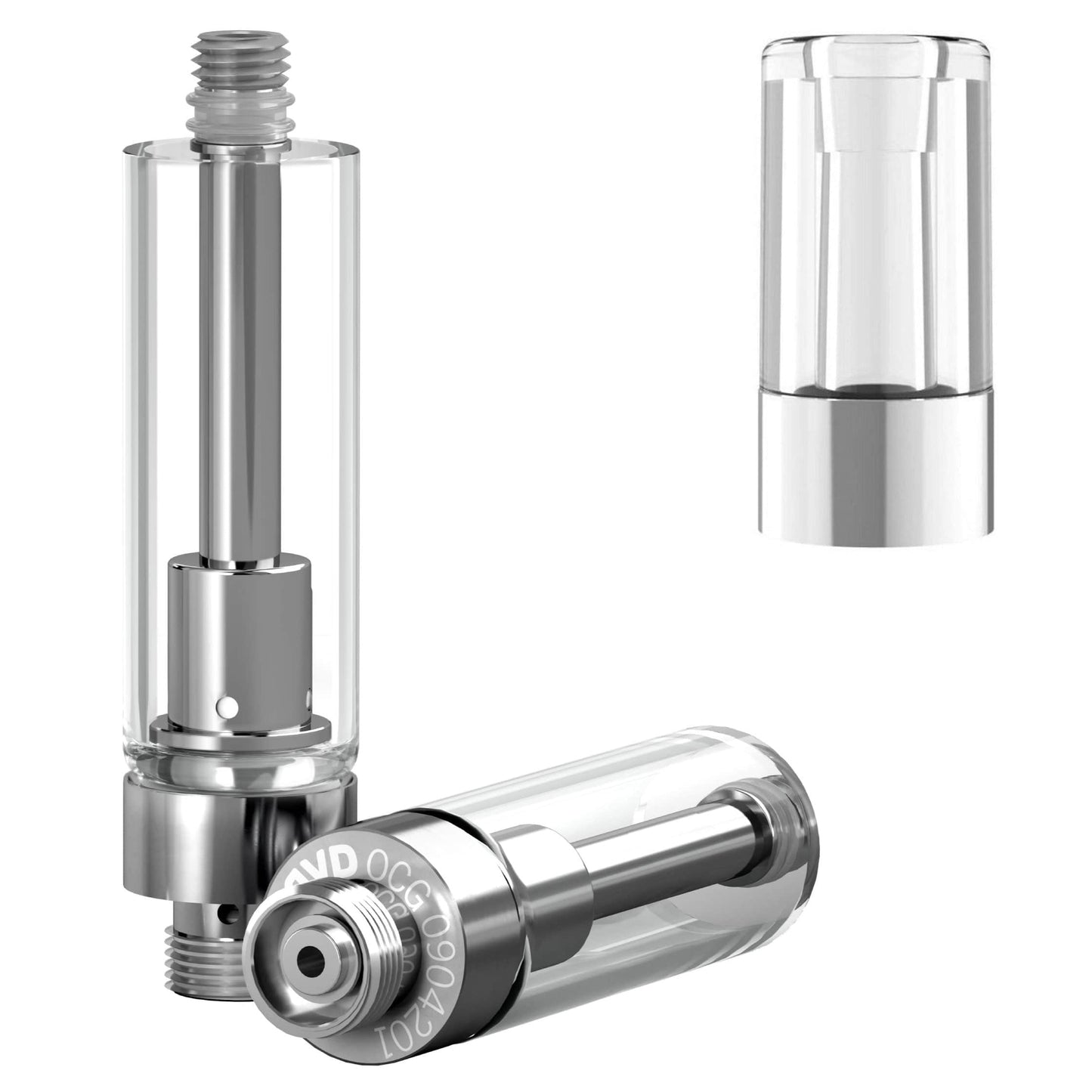 Plastic Barrel Clear / Bundle of 100 AVD Glass Cartridge (1.0ml, 1.0mm) with Mouthpiece