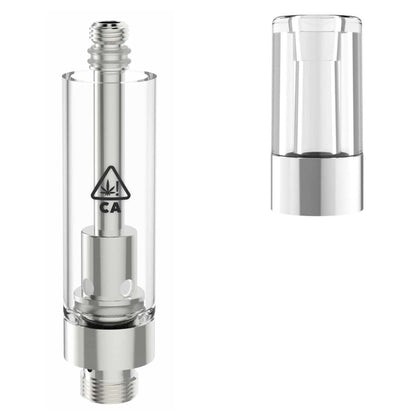 Plastic Barrel Clear / Bundle of 100 AVD Glass Cartridge (1.0ml, 2.0mm) with CA! Symbol and Mouthpiece