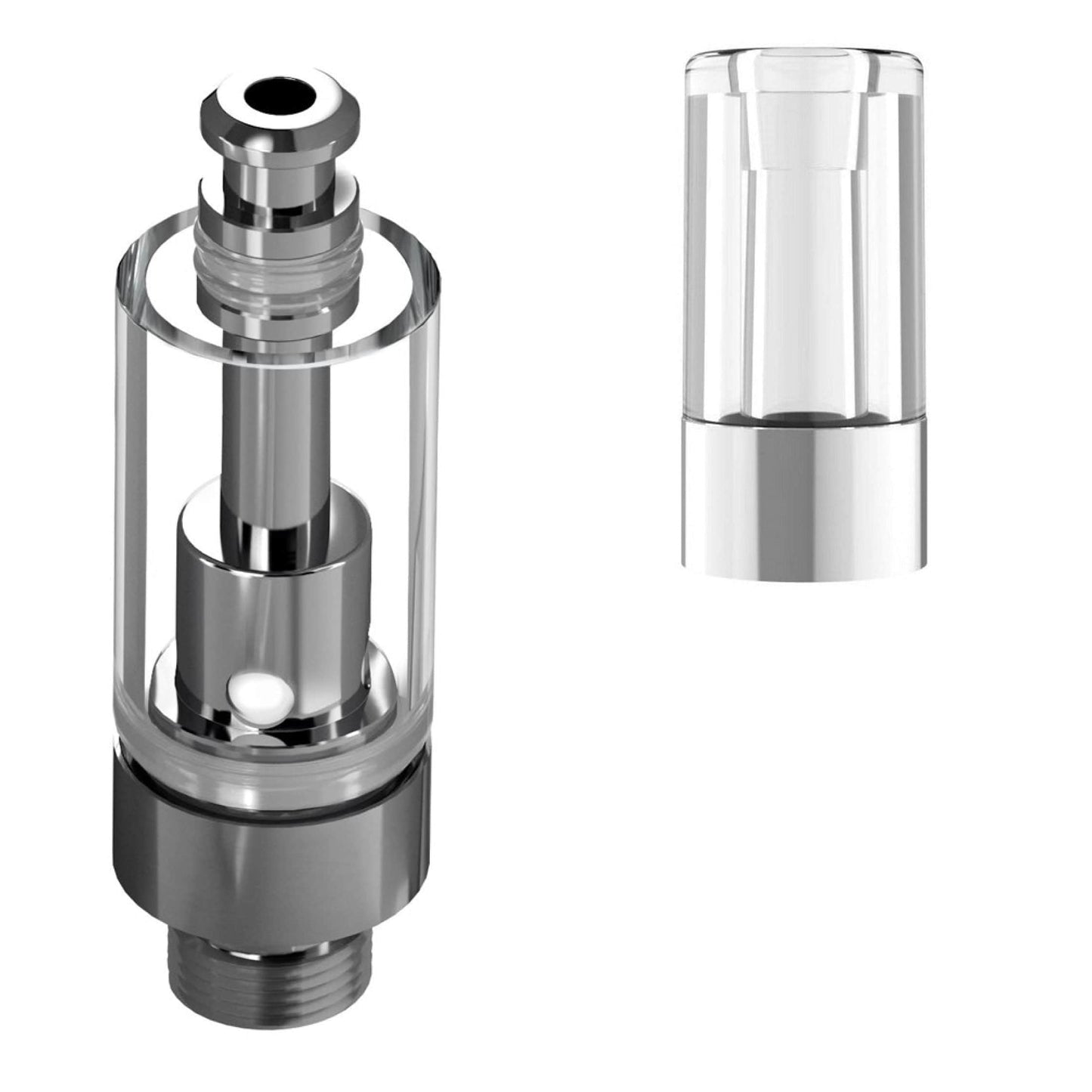 Plastic Barrel Clear / Bundle of 100 Good Carts Glass Cartridge (0.5ml, 2.0mm) with Mouthpiece