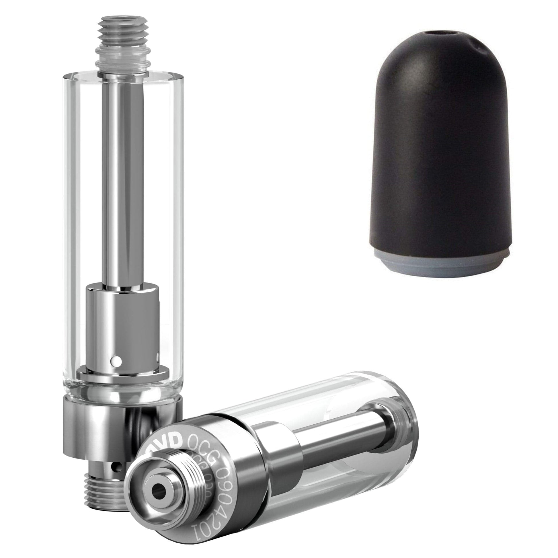 Plastic Black Bullet / Bundle of 100 AVD Glass Cartridge (1.0ml, 1.0mm) with Mouthpiece