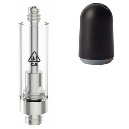 Plastic Black Bullet / Bundle of 100 AVD Glass Cartridge (1.0ml, 2.0mm) with CA! Symbol and Mouthpiece