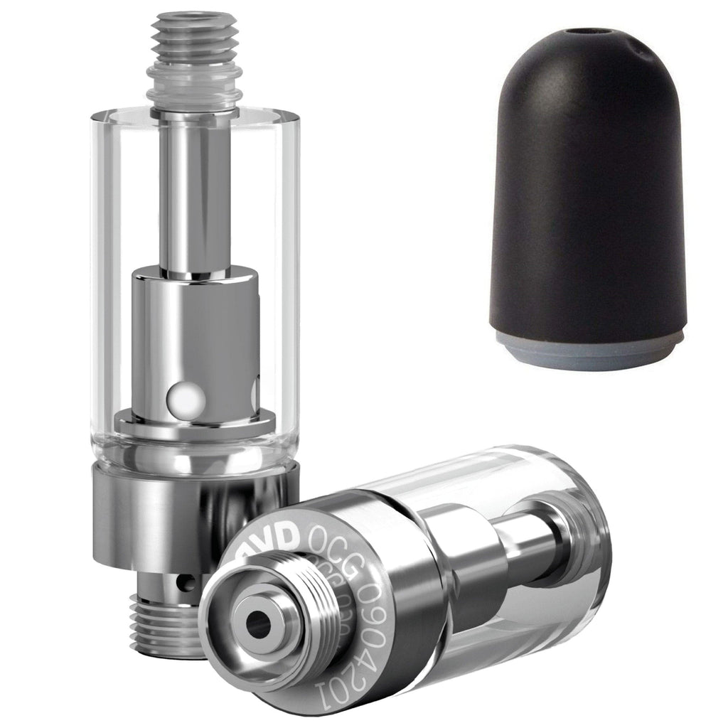 Plastic Bullet Black AVD Glass Cartridge (0.5ml, 2.0mm) with Mouthpiece