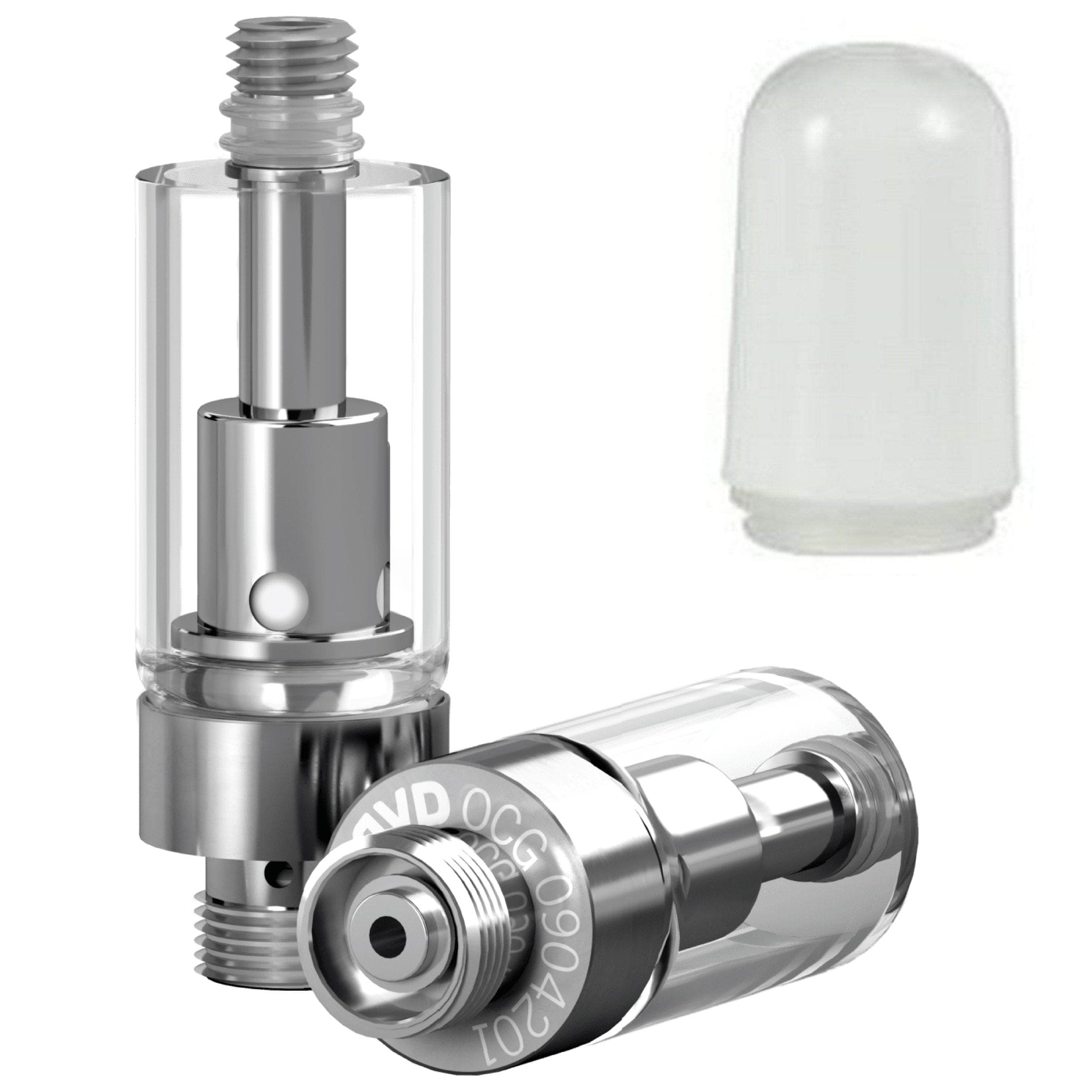 Plastic Bullet White AVD Glass Cartridge (0.5ml, 2.0mm) with Mouthpiece