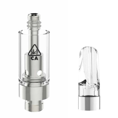 Plastic Flat Clear AVD Glass Cartridge (0.5ml, 2.0mm) with CA! warning and Mouthpiece