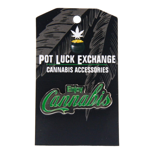 Pot Luck Exchange Novelty Enamel Pin (Enjoy)