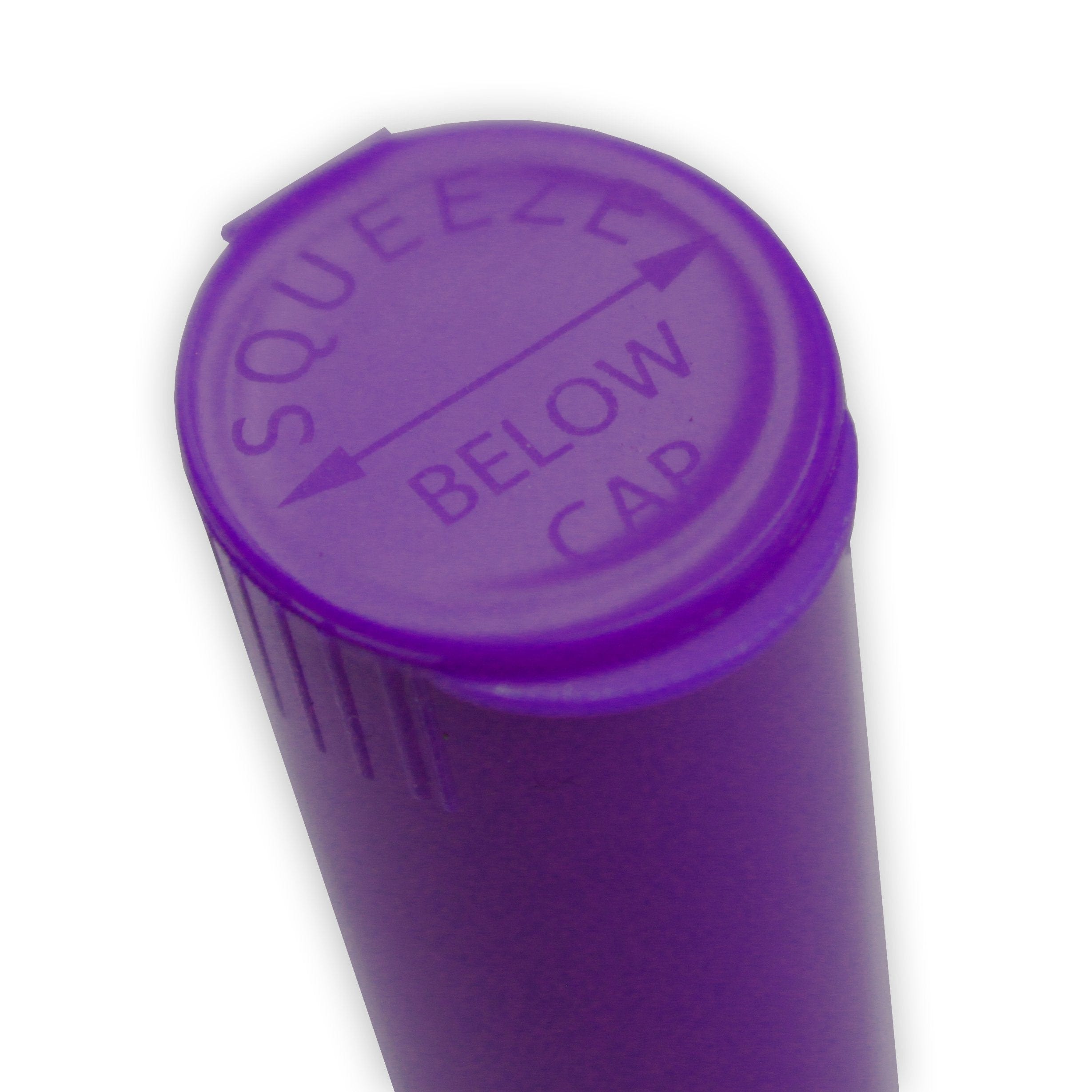 Purple / Box of 1000 (Bulk Discount Pricing) Clearance Squeeze Top Child-Resistant Pre-Roll Tube | 78 mm (Box of 1000)