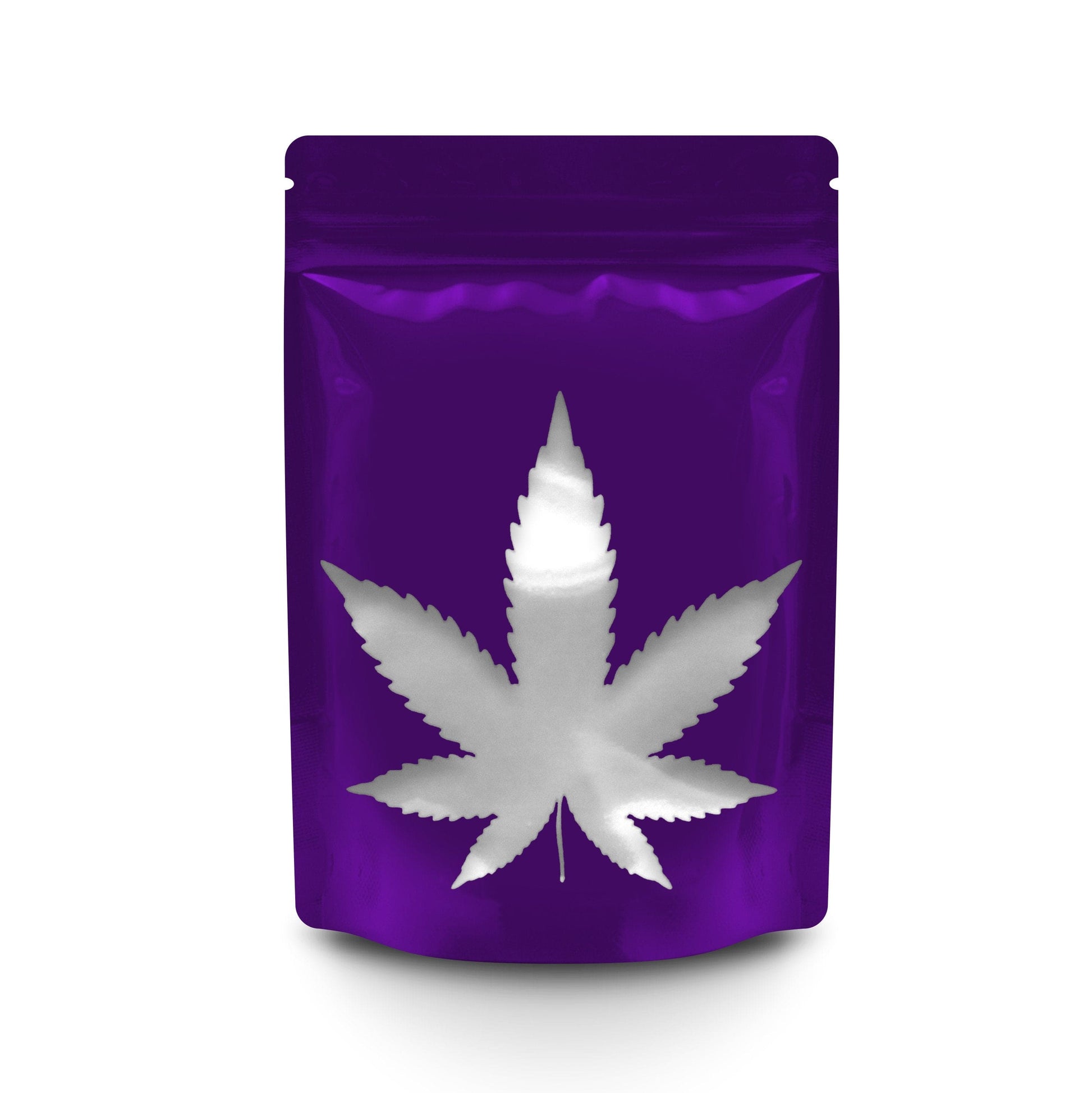 Purple Haze / Single Unit Bag King Clear Leaf Mylar Bag (1/8th to 1/4th oz)