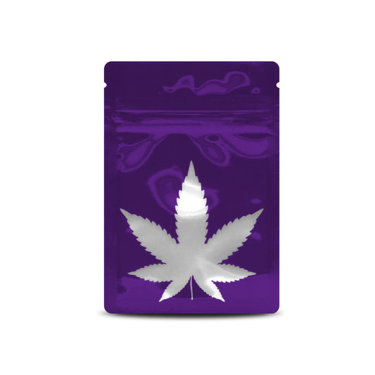 Purple Haze / Single Unit Bag King Clear Leaf Mylar Bag (1 gram)