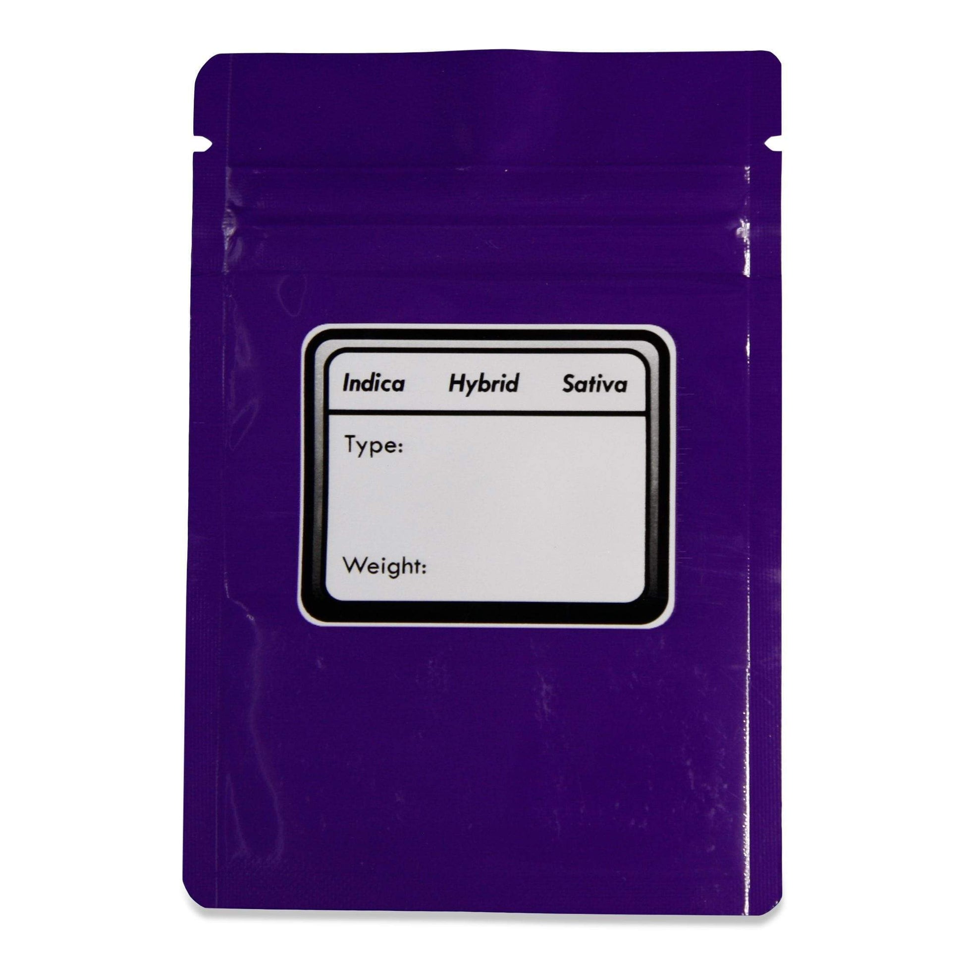 Purple / Single Unit Bag King Clear Front Mylar Bag (1 gram)