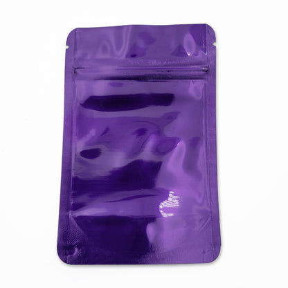 Purple / Single Unit (Less Than Pack Qty) Shiny Series Smell Proof Bag (1/8th) 5.0" x 3.3"