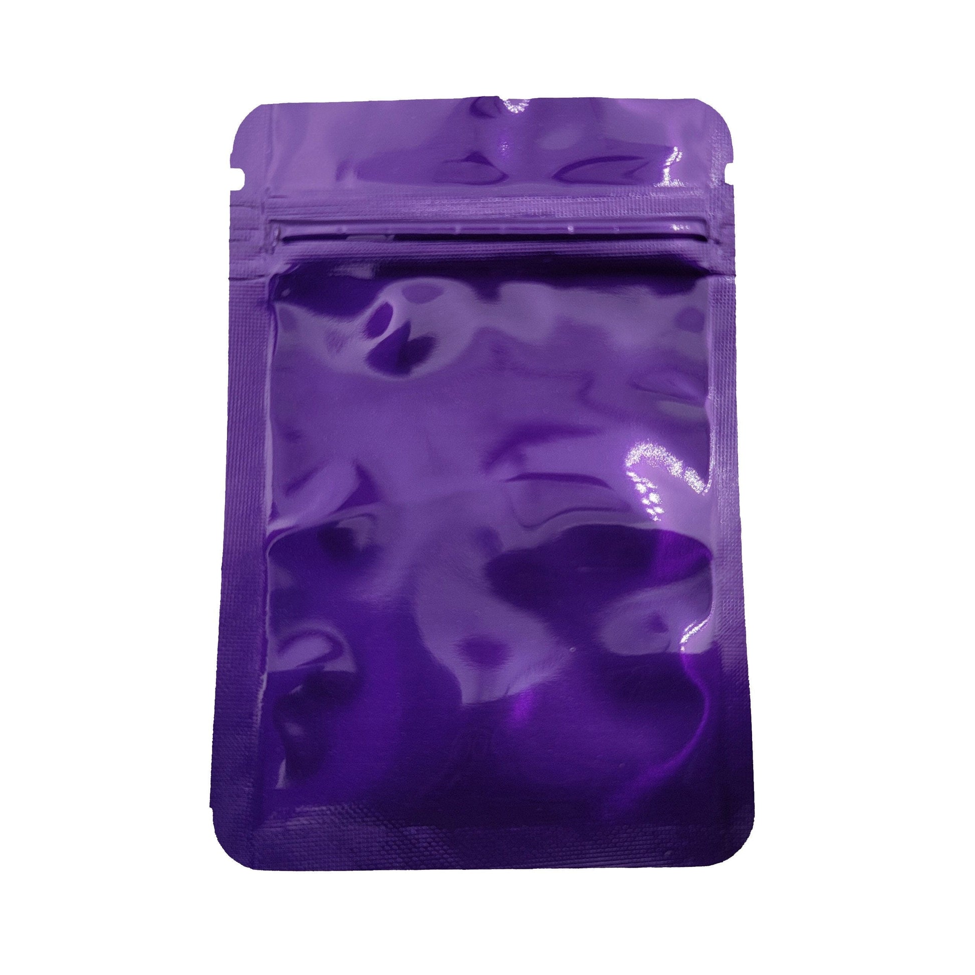 Purple / Single Unit (Less Than Pack Qty) Shiny Series Smell Proof Bag (1 gram) 4.3" x 2.9"