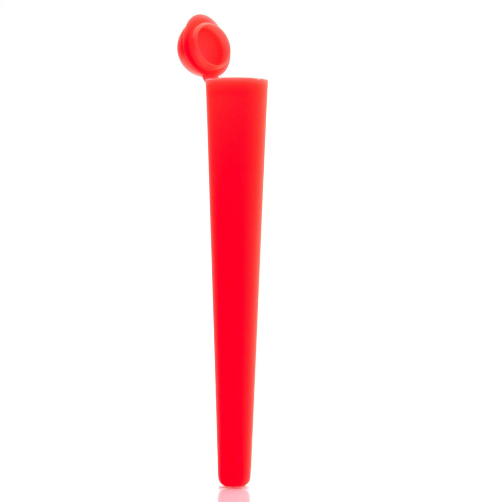 Red Orange / Box of 100 (Bulk Discount Pricing) Tapered Push Top Tube