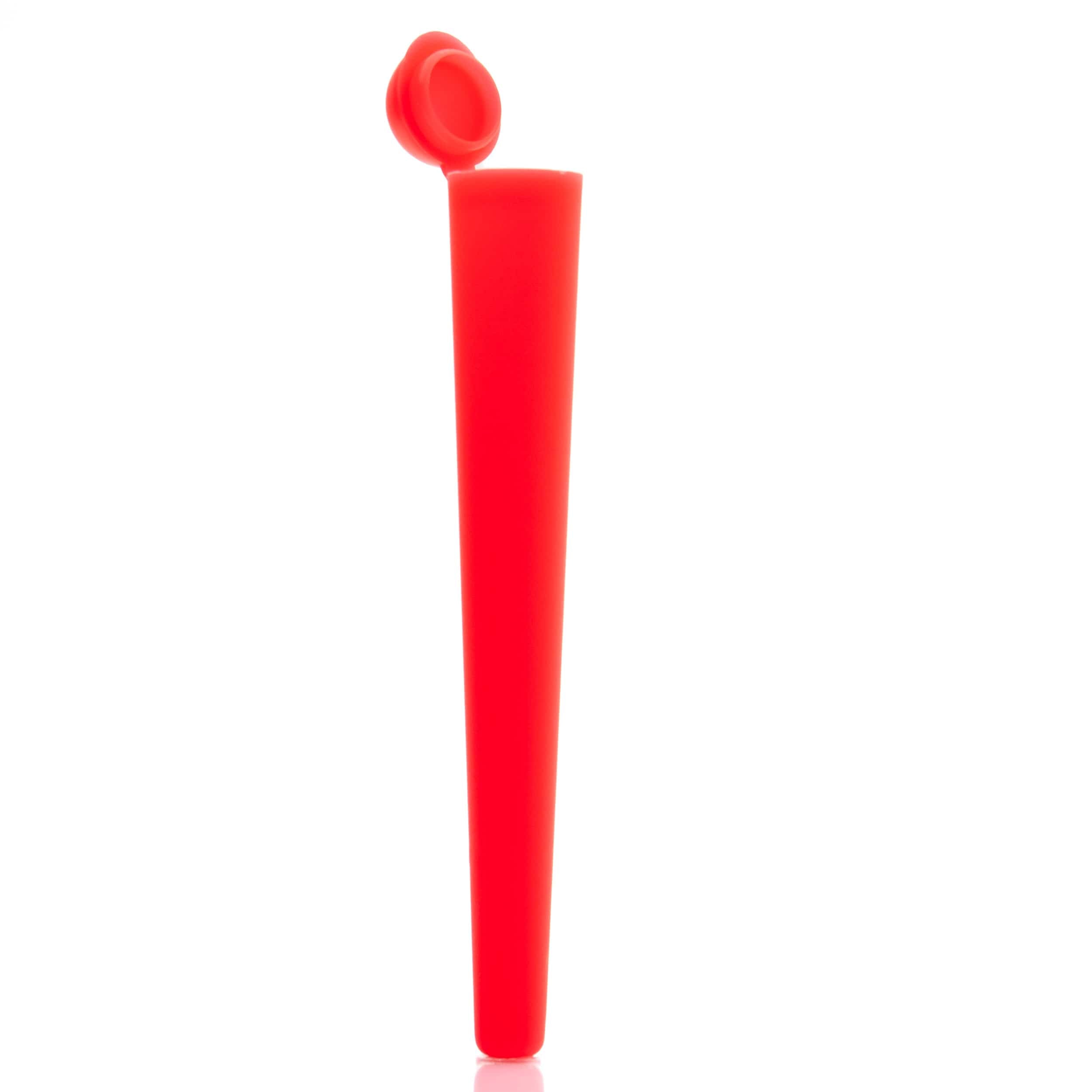 Red Orange / Box of 100 (Bulk Discount Pricing) Tapered Push Top Tube