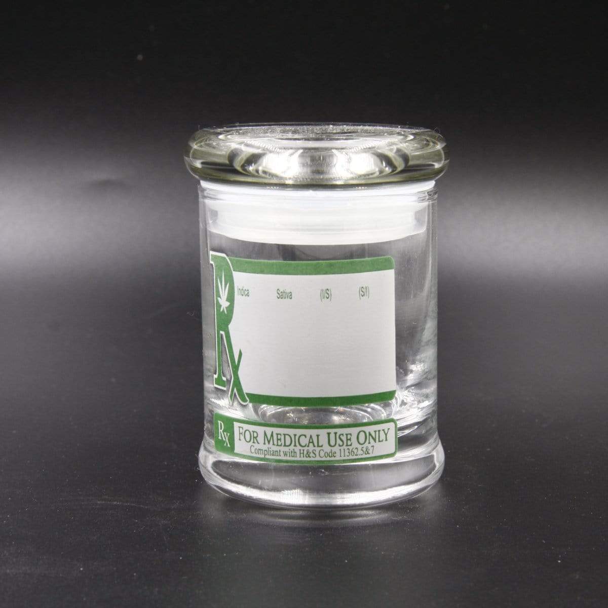 RX Glass Stash Containers