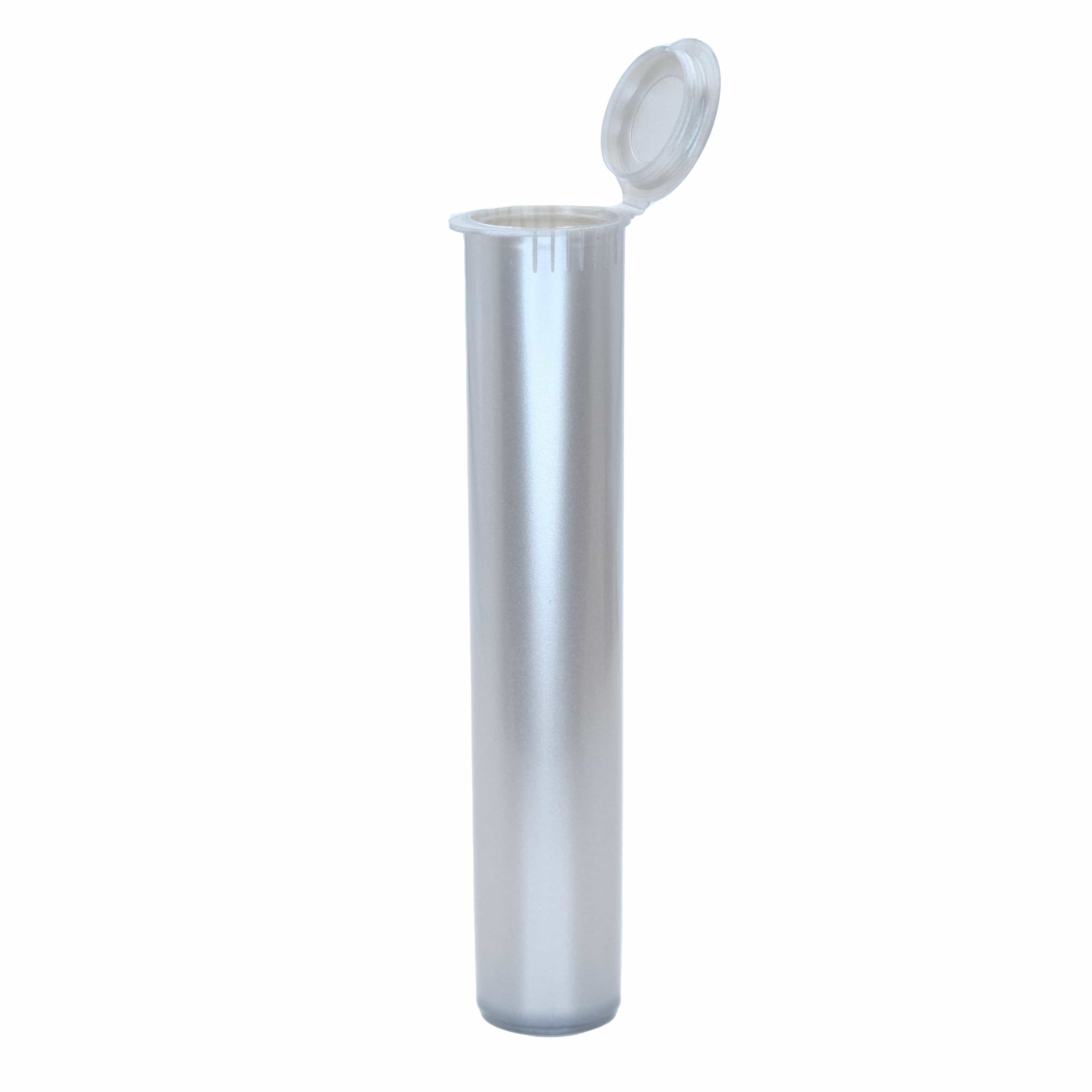 Silver / Single Unit (Less Than Box Qty) Premium Squeeze Top Child Resistant Pre-Roll Tube | 98 mm