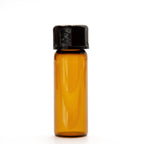 Single Unit (Less Than Box Qty) 1 Dram Amber Glass Seed Vial with Cap