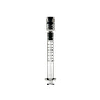 Single Unit (Less Than Box Qty) 1 mL Glass Dab Applicator Syringes with Luer Lock System