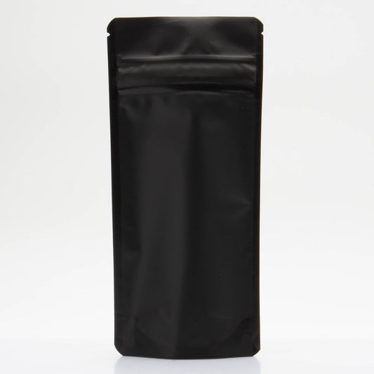 Single Unit (Less Than Box Qty) / Black Bag King Child Resistant Stand Up Pouch (7.5" x 3.5")