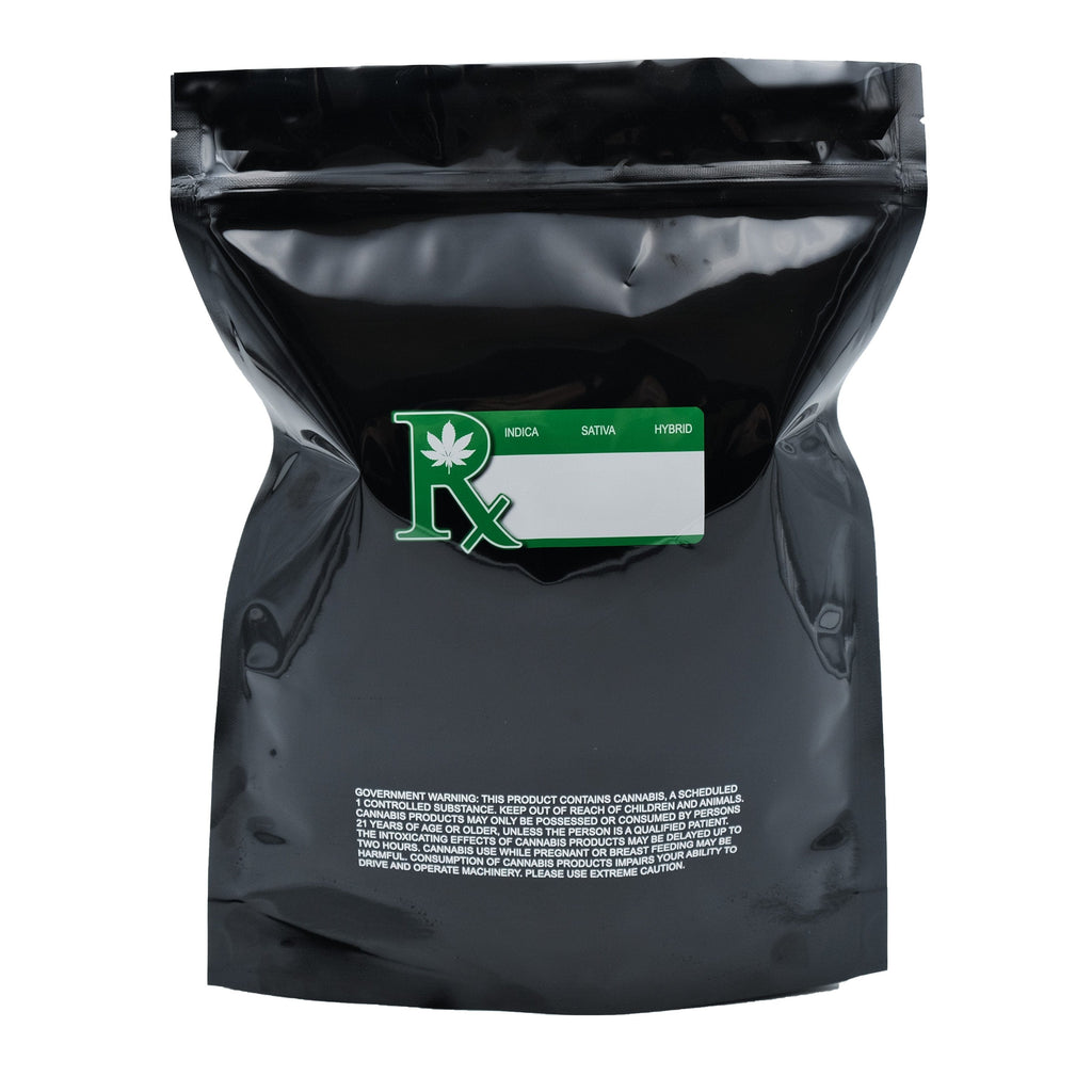 Single Unit (Less Than Box Qty) / Black / Clear Bag King Smell Proof Mylar Bag | 1/2 lb