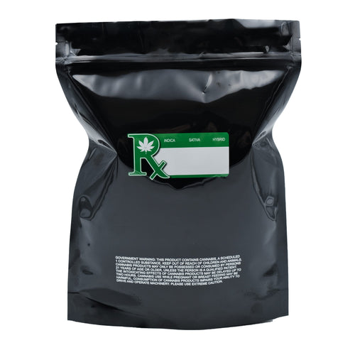 Single Unit (Less Than Box Qty) / Black / Clear Bag King Smell Proof Mylar Bag | 1/2 lb