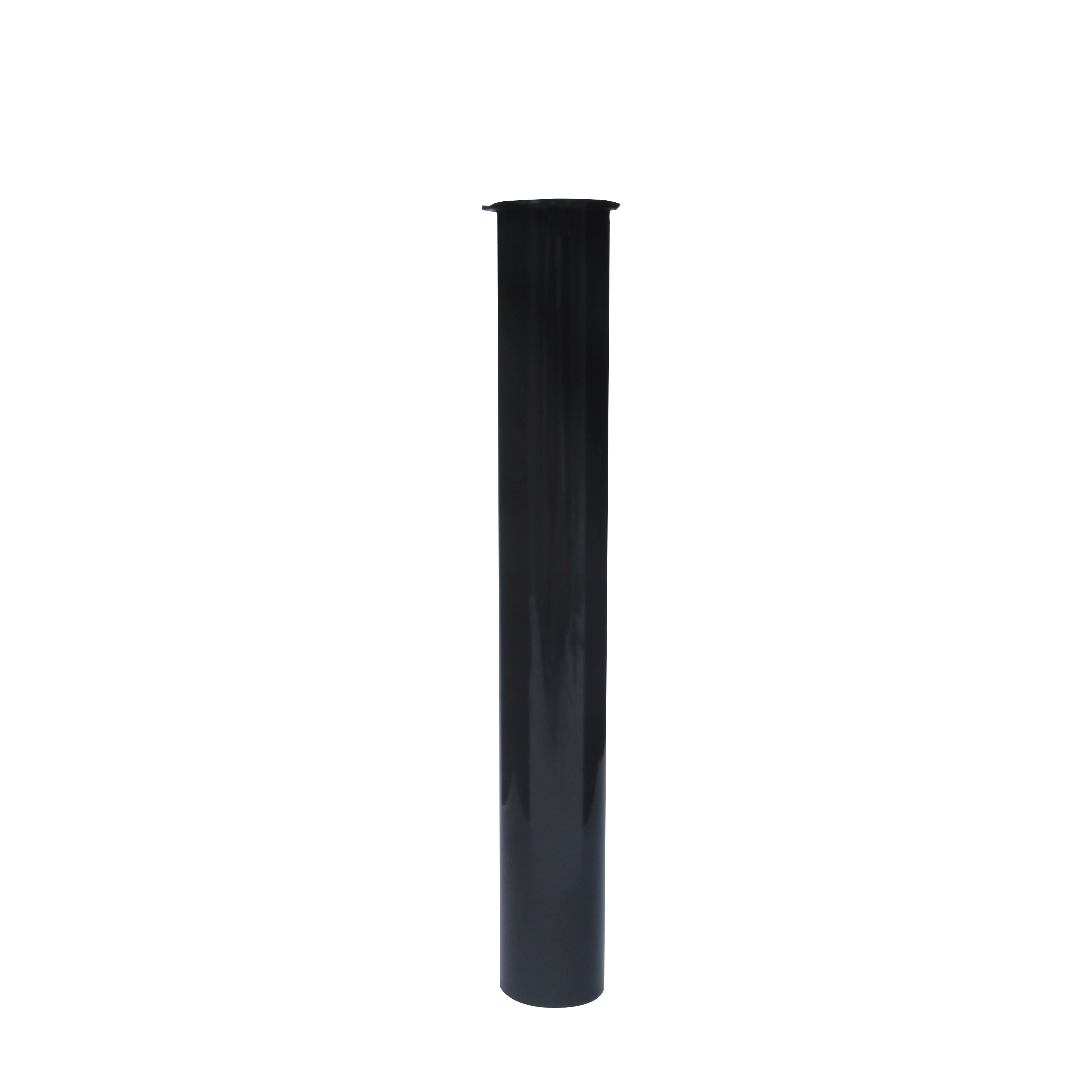 Single Unit (Less Than Box Qty) / Black Grand Puff® Squeeze Pop Top Plastic Tube | 128 mm