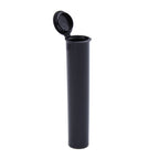 Single Unit (Less Than Box Qty) / Black Grand Puff® Squeeze Pop Top Plastic Tube | 73mm