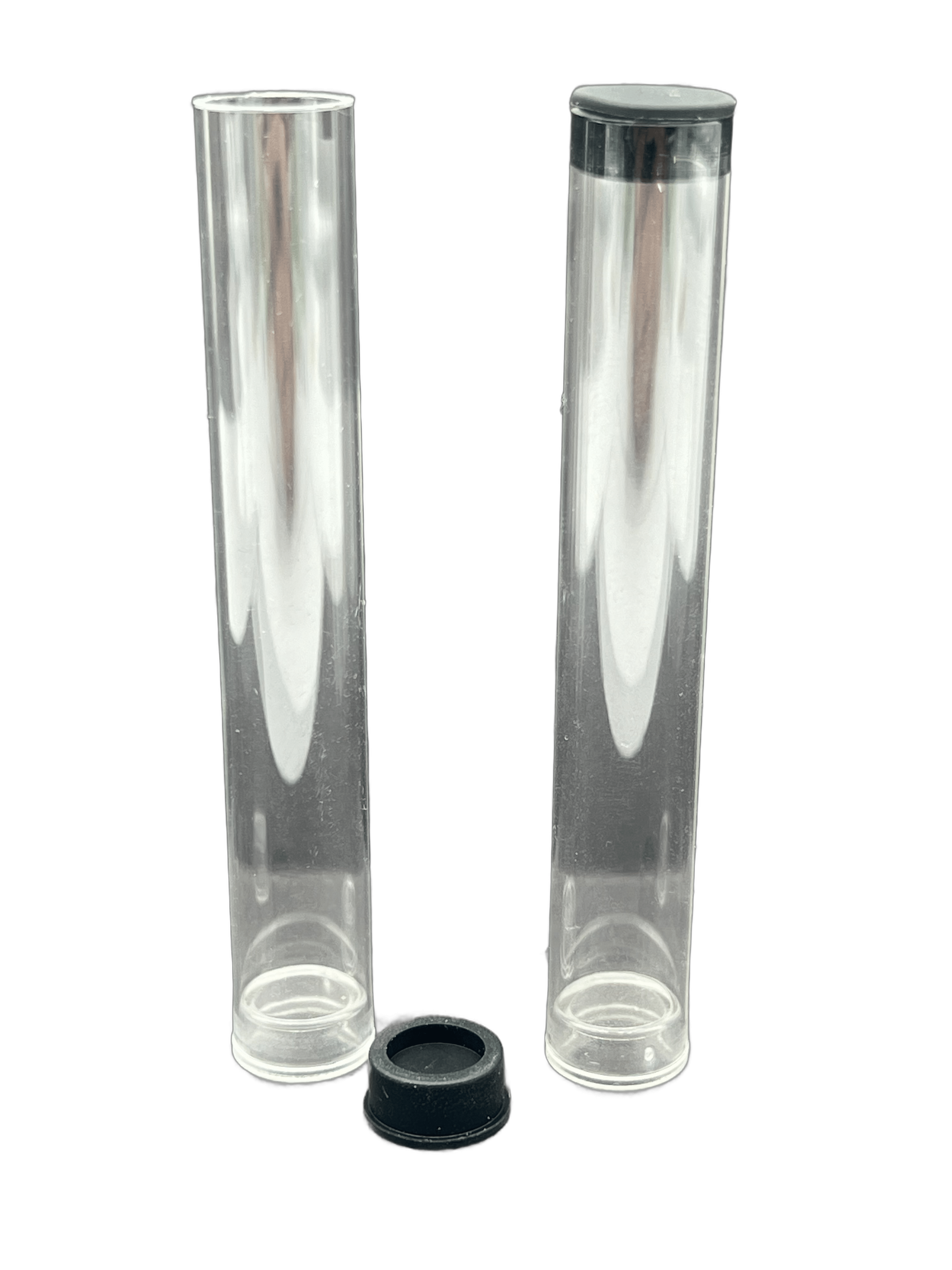Single Unit (Less Than Box Qty) / Black Plastic Tubes for Cartridges 12mm x 81mm