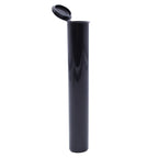 Single Unit (Less Than Box Qty) / Black Premium Squeeze Top Child Resistant Pre-Roll Tube | 116 mm