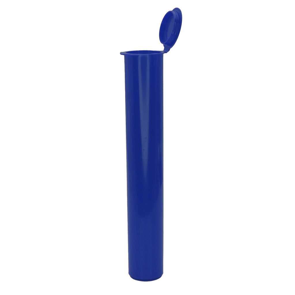 Single Unit (Less Than Box Qty) / Blue Premium Squeeze Top Child Resistant Pre-Roll Tube | 116 mm