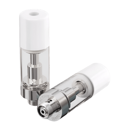 Single Unit (Less Than Box Qty) / Ceramic Barrel - White ACTIVE™ EZ Click XL Glass Plus Cartridge