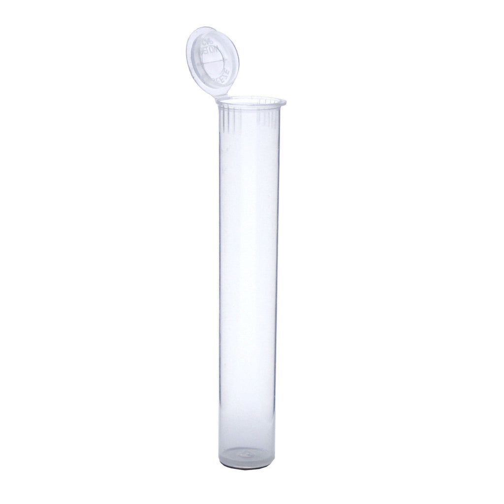 Single Unit (Less Than Box Qty) / Clear Grand Puff® Squeeze Pop Top Plastic Tube | 85 mm