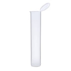 Single Unit (Less Than Box Qty) / Clear Premium Squeeze Top Child Resistant Pre-Roll Tube | 98 mm